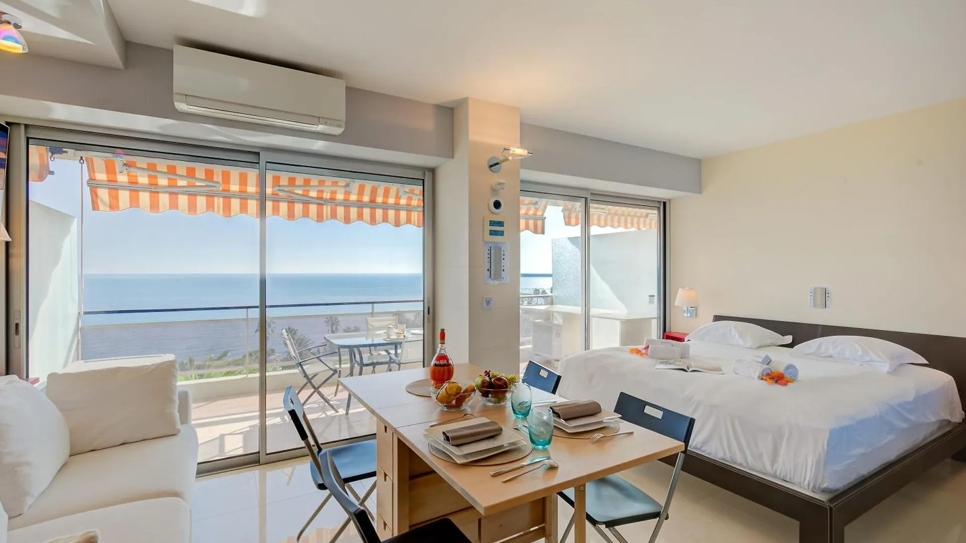 Studio La Mirandole Sea View - Happy Rentals Vallauris